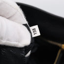 PRADA Hand Bag Leather Black Gold Tone Auth bs37863-23