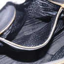 PRADA Hand Bag Leather Black Gold Tone Auth bs37863-28
