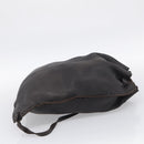 Miu Miu Shoulder Bag Leather Dark Brown Auth bs37865-5