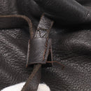 Miu Miu Shoulder Bag Leather Dark Brown Auth bs37865-7