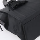 PRADA Hand Bag Nylon Black Silver Auth bs37868-11