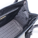 PRADA Hand Bag Nylon Black Silver Auth bs37868-18