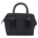 PRADA Hand Bag Nylon Black Silver Auth bs37868-3