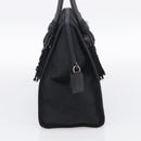 PRADA Hand Bag Nylon Black Silver Auth bs37868-4