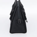 PRADA Hand Bag Nylon Black Silver Auth bs37868-5