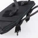PRADA Hand Bag Nylon Black Silver Auth bs37868-6
