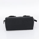 PRADA Hand Bag Nylon Black Silver Auth bs37868-9