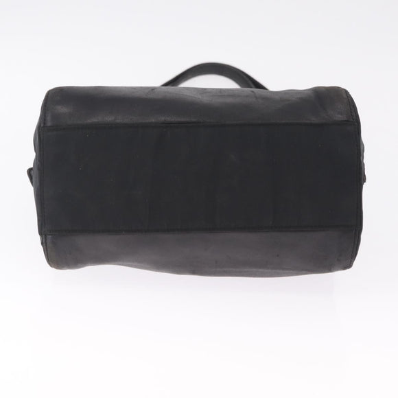 PRADA Chain Shoulder Bag Leather Black Auth bs37869