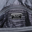 PRADA Chain Shoulder Bag Leather Black Auth bs37869-18