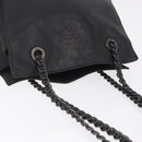 PRADA Chain Shoulder Bag Leather Black Auth bs37869-7