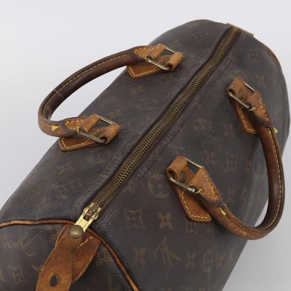 LOUIS VUITTON Monogram Speedy 30 Hand Bag M41526 LV Auth bs37871
