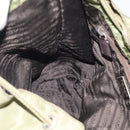 PRADA Backpack Nylon Green Silver Auth bs37872-21