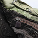 PRADA Backpack Nylon Green Silver Auth bs37872-22