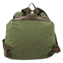 PRADA Backpack Nylon Green Silver Auth bs37872-3