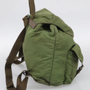 PRADA Backpack Nylon Green Silver Auth bs37872-4