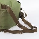 PRADA Backpack Nylon Green Silver Auth bs37872-9