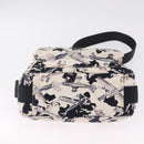 CHANEL Airline Shoulder Bag Canvas White Silver CC Auth bs37873-9