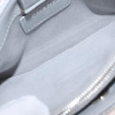 CHANEL Deauville Line Chain Shoulder Bag Canvas Gray Silver CC Auth bs37875A-18