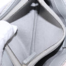 CHANEL Deauville Line Chain Shoulder Bag Canvas Gray Silver CC Auth bs37875A-25