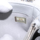 CHANEL Deauville Line Chain Shoulder Bag Canvas Gray Silver CC Auth bs37875A-26