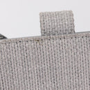 CHANEL Deauville Line Chain Shoulder Bag Canvas Gray Silver CC Auth bs37875A-4