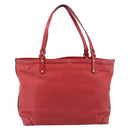 GUCCI Diamante Tote Bag PVC Leather Red Gold Tone 247209 Auth bs37876-2