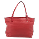 GUCCI Diamante Tote Bag PVC Leather Red Gold Tone 247209 Auth bs37876-3