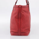 GUCCI Diamante Tote Bag PVC Leather Red Gold Tone 247209 Auth bs37876-4