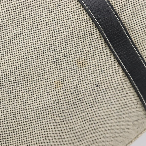 PRADA Tote Bag Canvas Gray Silver Auth bs37877