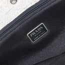 PRADA Tote Bag Canvas Gray Silver Auth bs37877-19