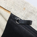 PRADA Tote Bag Canvas Gray Silver Auth bs37877-23