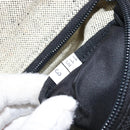 PRADA Tote Bag Canvas Gray Silver Auth bs37877-27