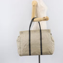 PRADA Tote Bag Canvas Gray Silver Auth bs37877-28