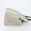 PRADA Tote Bag Canvas Gray Silver Auth bs37877-4