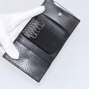 GUCCI Key Case Leather Black Silver 033 0959 Auth bs37882-13