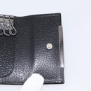 GUCCI Key Case Leather Black Silver 033 0959 Auth bs37882-15