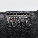 GUCCI Key Case Leather Black Silver 033 0959 Auth bs37882-17
