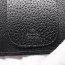 GUCCI Key Case Leather Black Silver 033 0959 Auth bs37882-19
