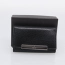 GUCCI Key Case Leather Black Silver 033 0959 Auth bs37882-22
