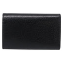 GUCCI Key Case Leather Black Silver 033 0959 Auth bs37882-3
