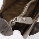 Salvatore Ferragamo Gancini Hand Bag Leather Silver Auth bs37886-22