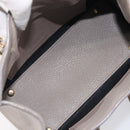 Balenciaga Paper Mini Hand Bag Leather 2way Beige Gold Tone 387477 Auth bs37887-20