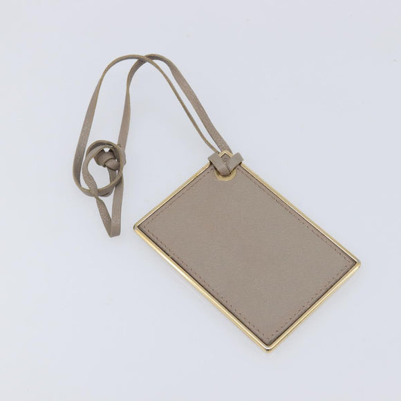 Balenciaga Paper Mini Hand Bag Leather 2way Beige Gold Tone 387477 Auth bs37887