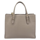 Balenciaga Paper Mini Hand Bag Leather 2way Beige Gold Tone 387477 Auth bs37887-3