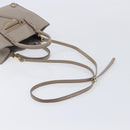 Balenciaga Paper Mini Hand Bag Leather 2way Beige Gold Tone 387477 Auth bs37887-9