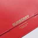 BURBERRY Grace Shoulder Bag Leather Red Gold Tone Auth bs37892A-17