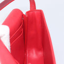 BURBERRY Grace Shoulder Bag Leather Red Gold Tone Auth bs37892A-21