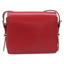 BURBERRY Grace Shoulder Bag Leather Red Gold Tone Auth bs37892A-3