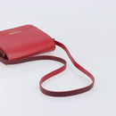 BURBERRY Grace Shoulder Bag Leather Red Gold Tone Auth bs37892A-7