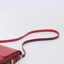 BURBERRY Grace Shoulder Bag Leather Red Gold Tone Auth bs37892A-8